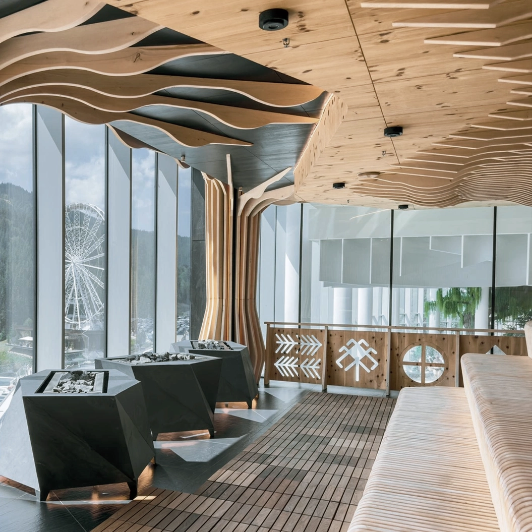 Hotel lobby and lounge